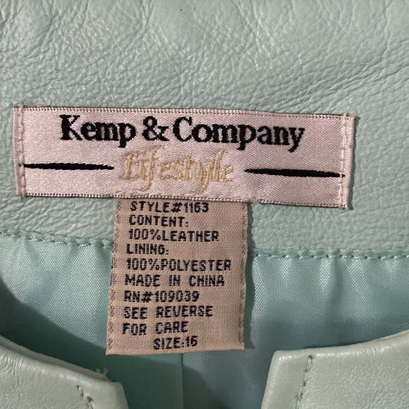 Kemp & Company Women's leather Jacket size 16 - Picture 4 of 7